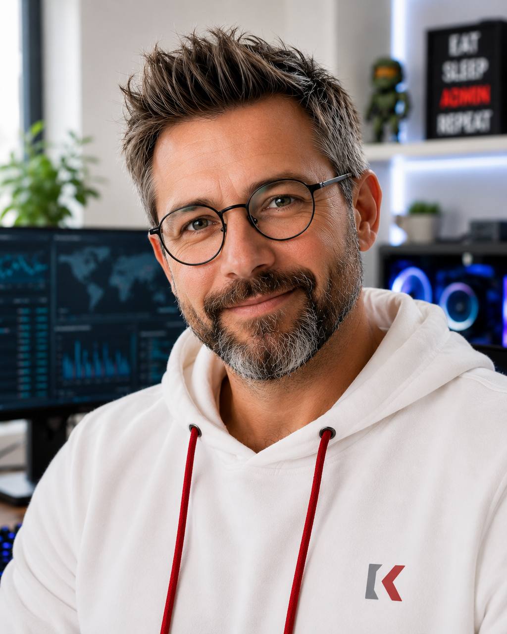 Portrait von „Alfred“, digitaler Administrator